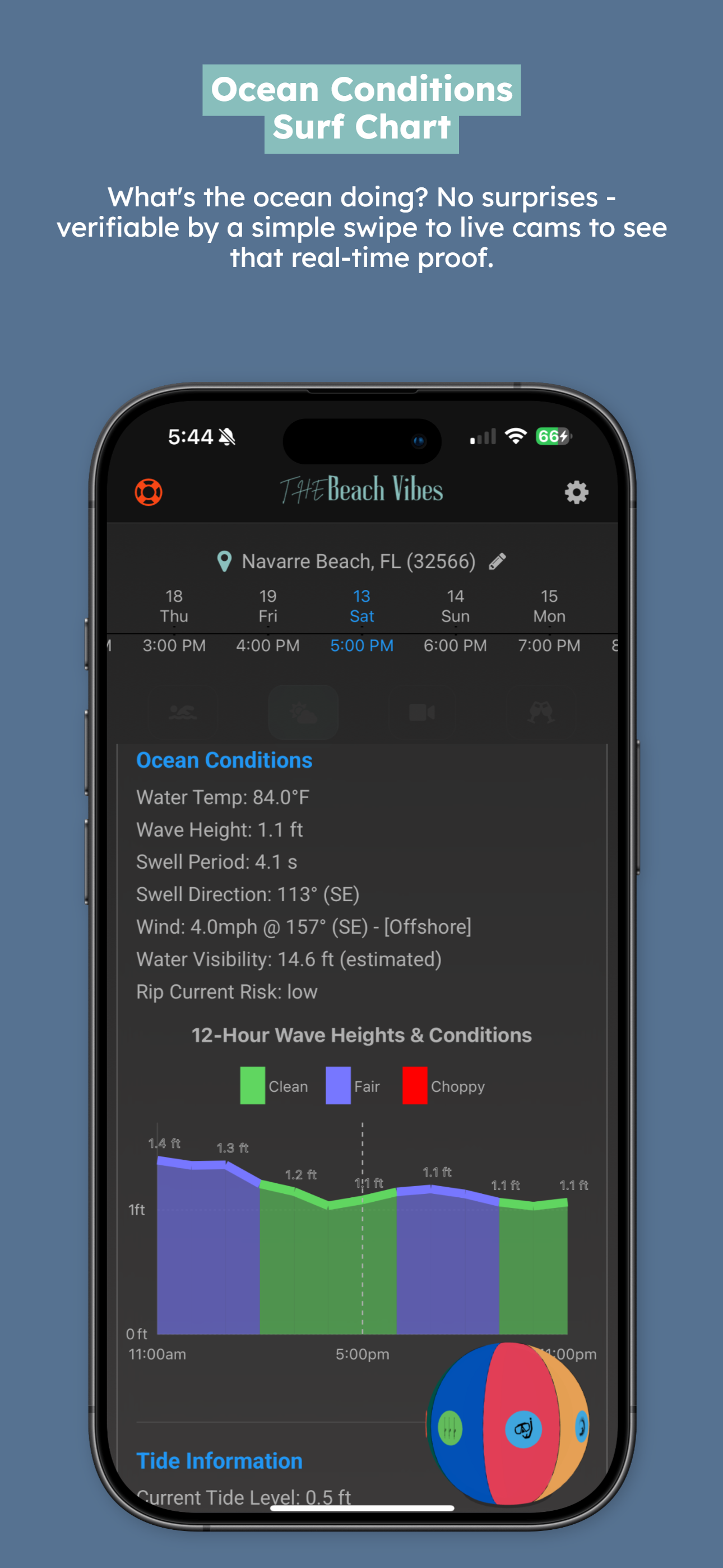 App Screenshot 3: Beach Vibes Map
